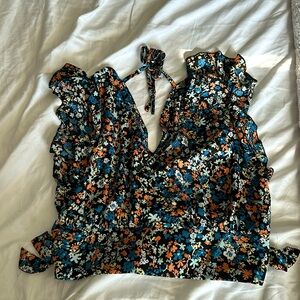 New Dokotoo Boho two piece dress, Size M, multicolor floral